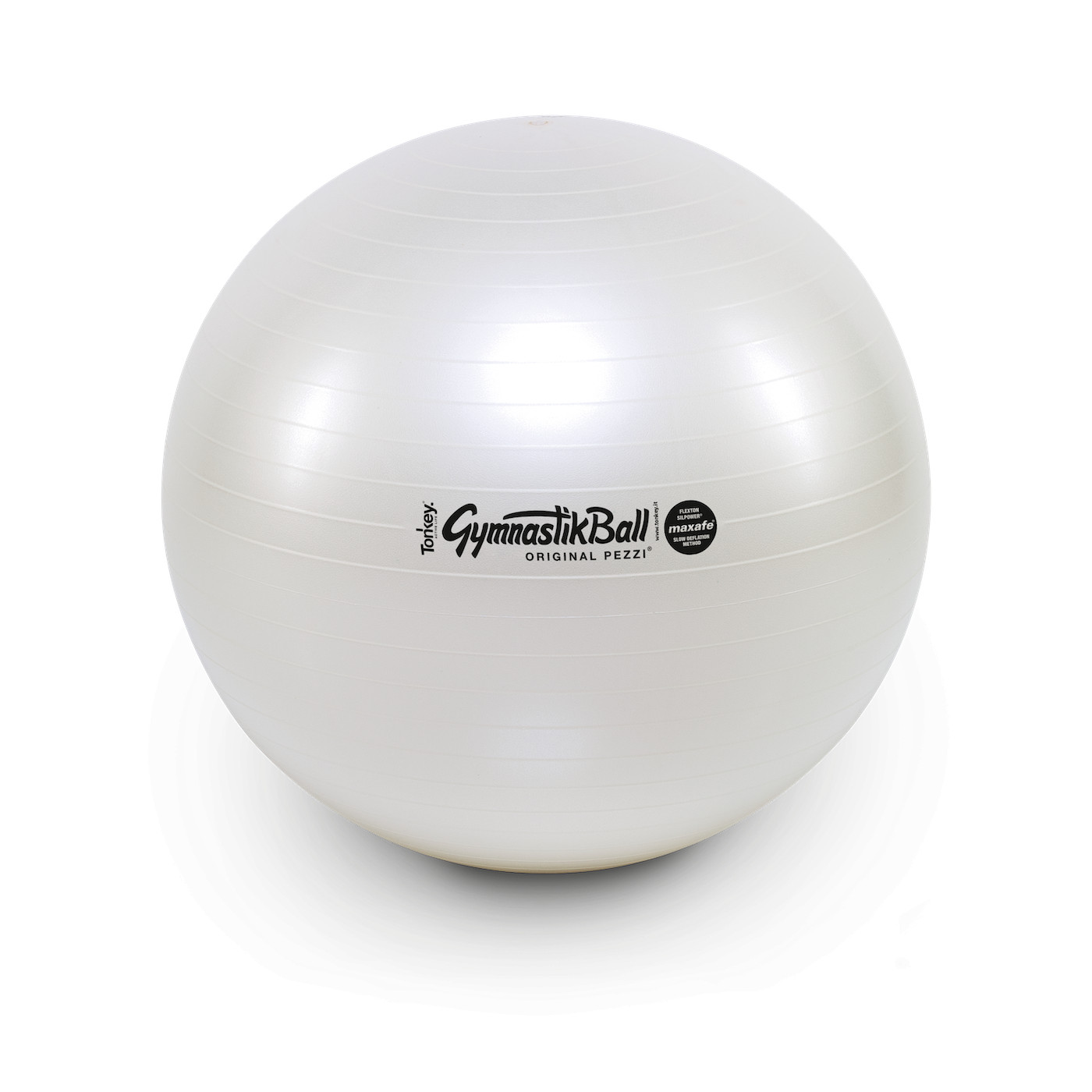 Sitzball weiss ABS anti-burst-resistant BRQ- Gymnastikball Pezziball Medizinball Ledragomma TONKEY Rückenschmerzen Beckenboden Training Branding Werbung Sanissimi Schweiz kaufen