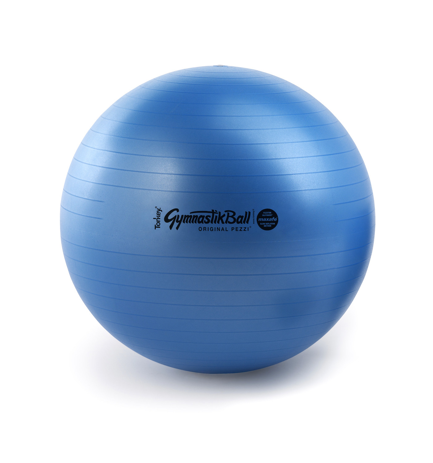Sitzball Gymnastikball Pezziball Medizinball blau Ledragomma TONKEY Rückenschmerzen Beckenboden Training Branding Werbung Sanissimi Schweiz  kaufen