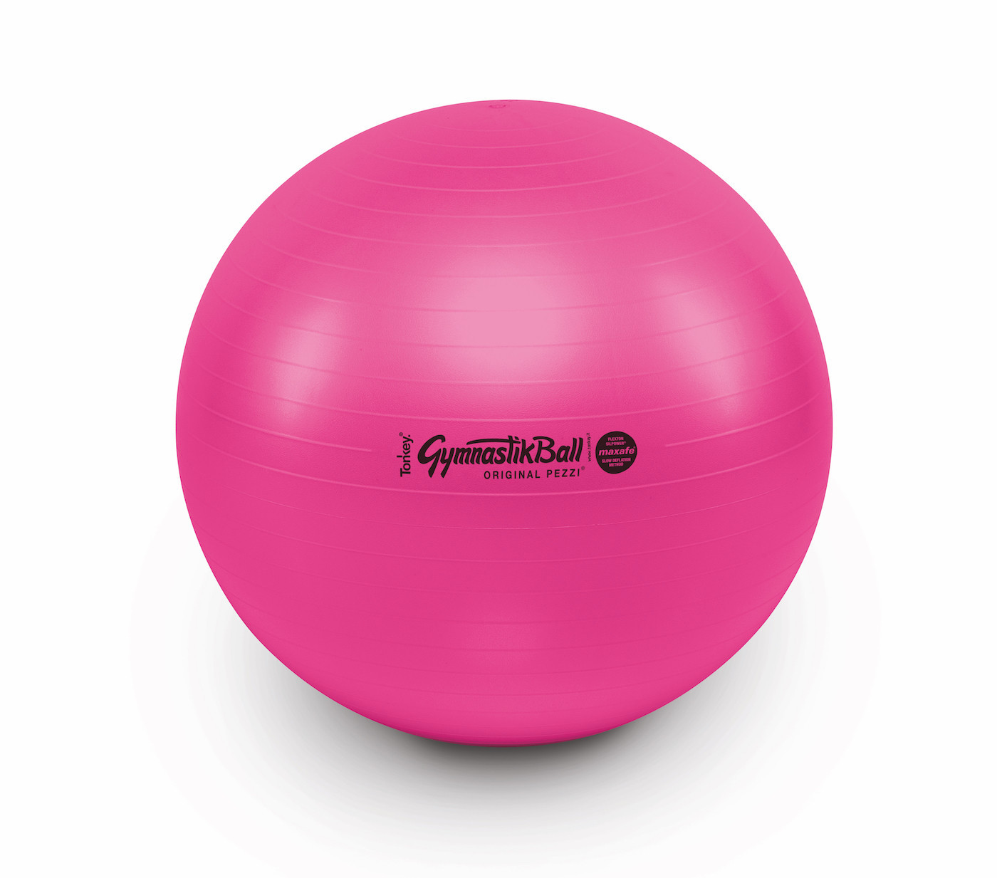 Sitzball fuchsia Gymnastikball Pezziball Medizinball Ledragomma TONKEY Rückenschmerzen Beckenboden Training Branding Werbung Sanissimi Schweiz kaufen