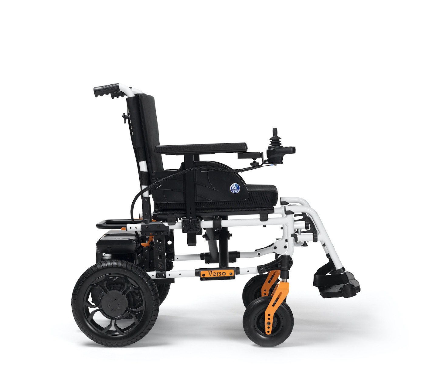 VERMEIREN Elektrorollstuhl Verso 2-in-1, Lagerversion Weiss-Orange schweiz_aargau_baden-daettwil_sanissimi